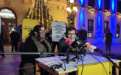 Imatge de la roda de premsa d'aquesta tarda | Cedida 